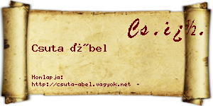 Csuta Ábel névjegykártya