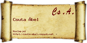 Csuta Ábel névjegykártya